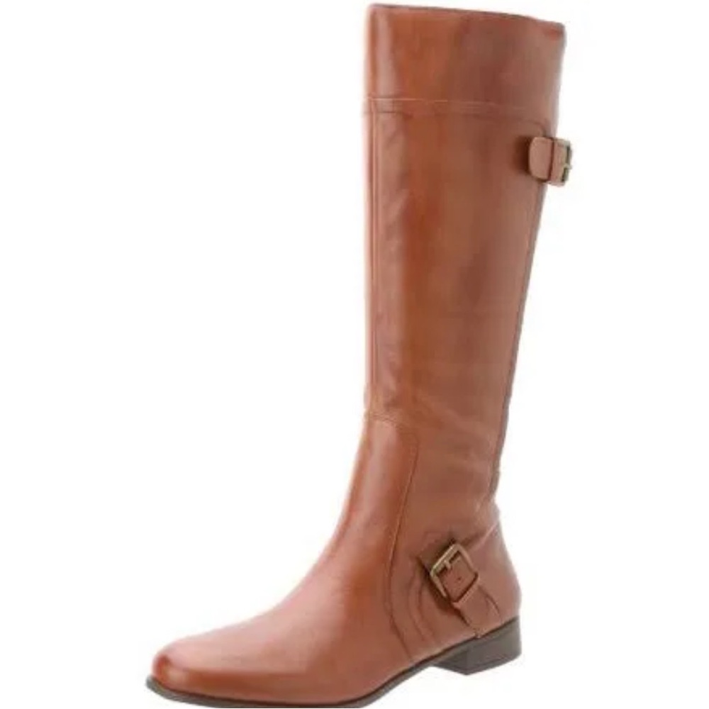 Nine West Tall Tan Riding Boots - Wide Calf